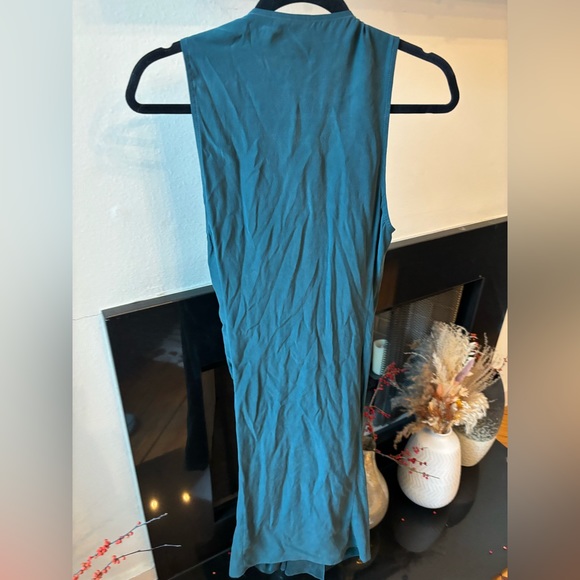 Alexander Wang Green Silk Zipper Maxi Dress - NEVER WORN - Picture 4 of 6